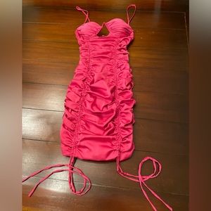 Oh polly hot pink mini dress